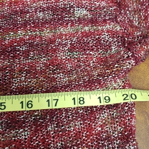 JILLIAN Nicole Delicate Sweater S Red & Tan EUC - Picture 7 of 12